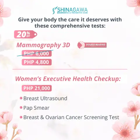 20% OFF on Mammography for Women’s Executive Checkup