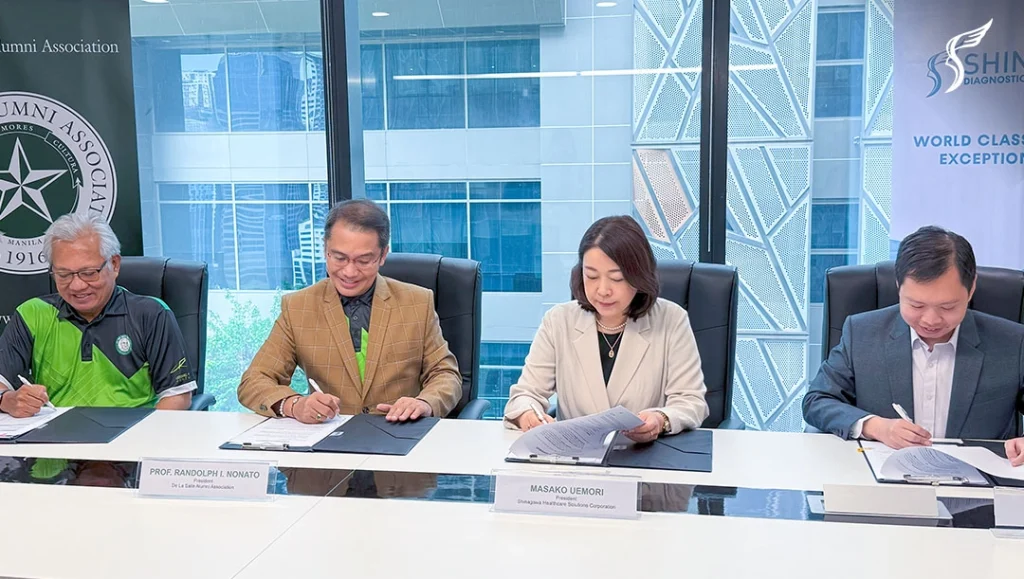 Shinagawa Diagnostic Signs Partnership with De La Salle Alumni Association