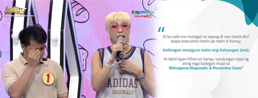 It’s Showtime Breadwinner Contestant Ethan receives the care he deserves at Shinagawa Diagnostic