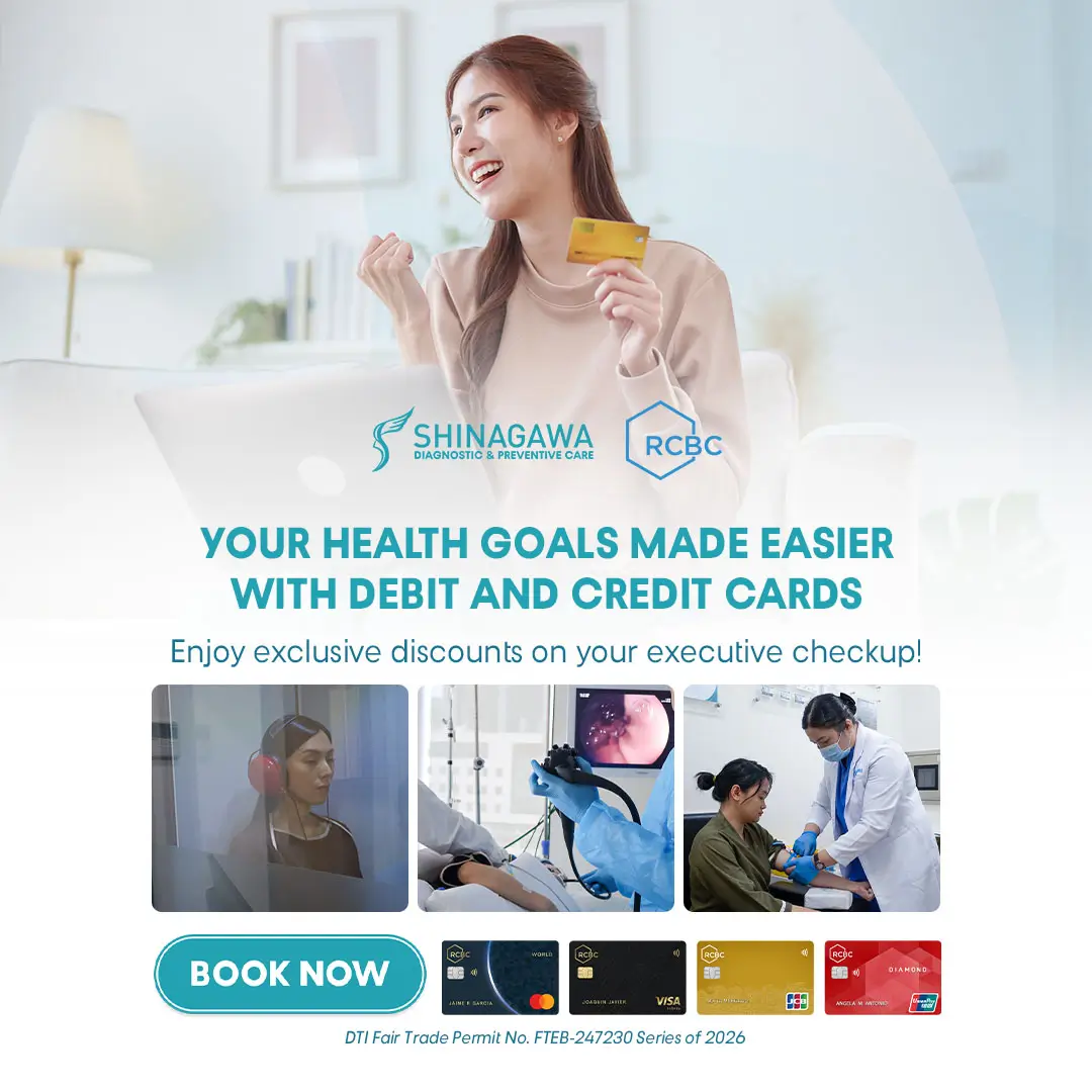 RCBC Straight Payment Up to 10% OFF on Health Packages for RCBC Cardholders