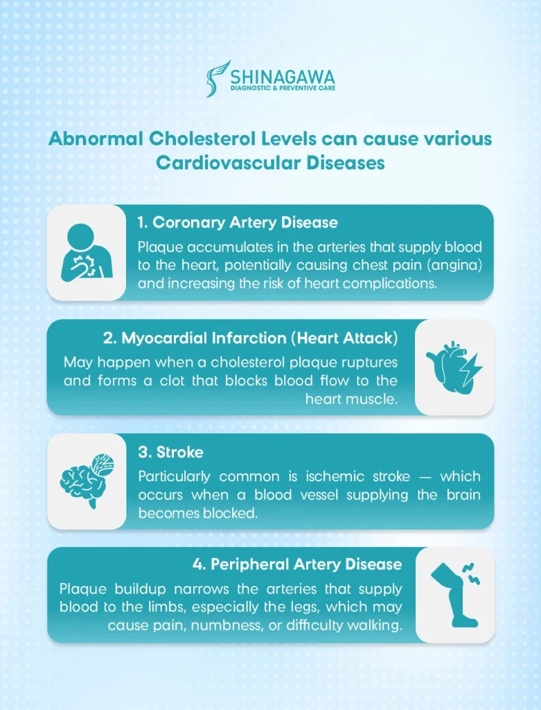 Health Conditions one may get due to Abnormal Cholesterol Levels