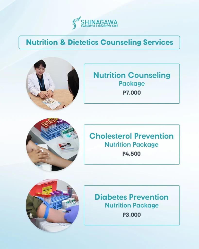Nutrition & Dietetics Counseling services at Shinagawa Diagnostic