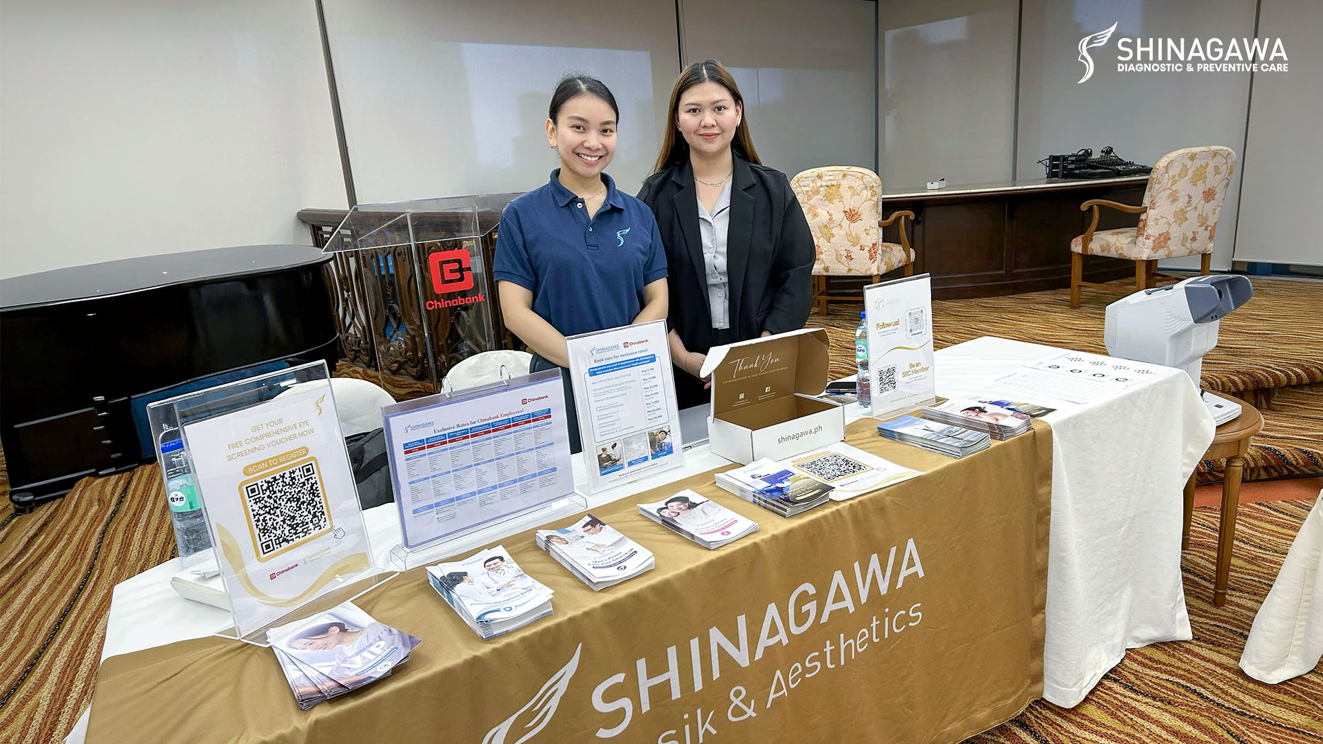 Shinagawa Connects with Employees at the Chinabank Employee Benefits Fair